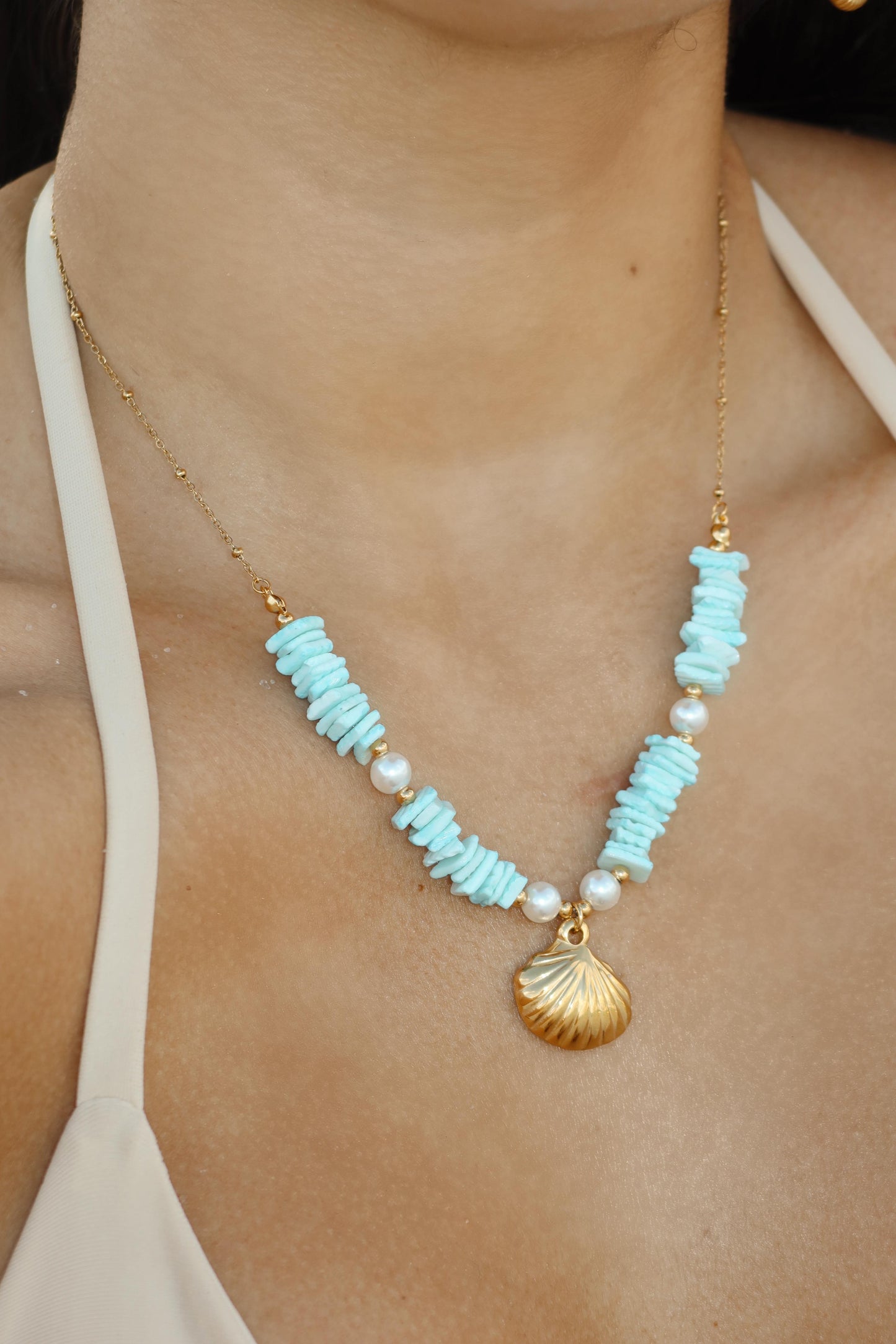 NECKLACE - Blue Scallop