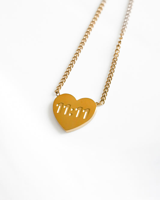 NECKLACE - 11:11 Heart